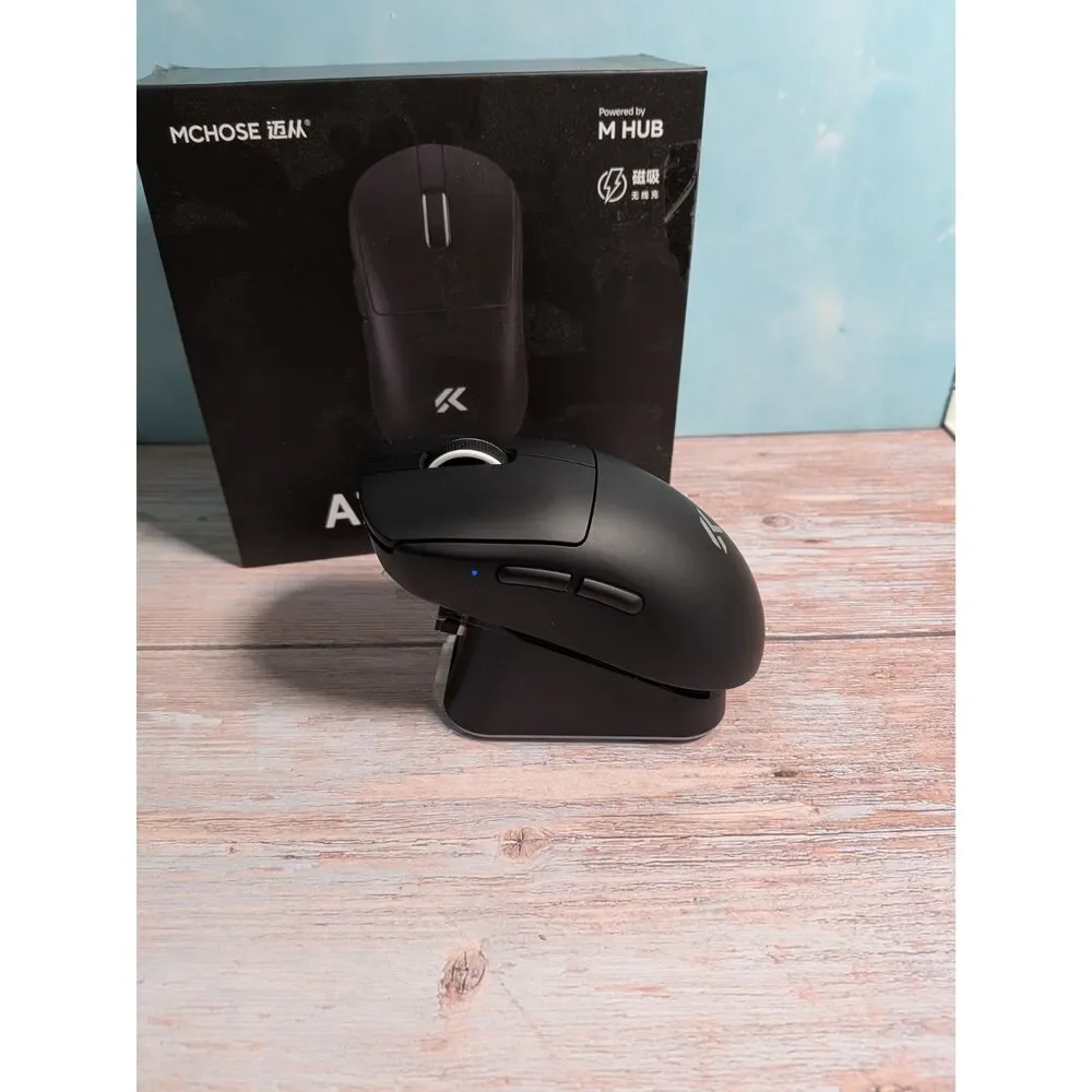 MCHOSE A7 V2 Ultra Wireless Gaming Mouse | Tri-Mode, 8K Polling, Magnetic Dock